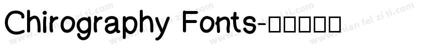 Chirography Fonts字体转换